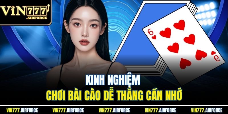 Kinh nghiệm chơi bài cào dễ thắng cần nhớ